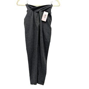 NWT Hellat Ruched Gray Activewear Leggings Womens XS